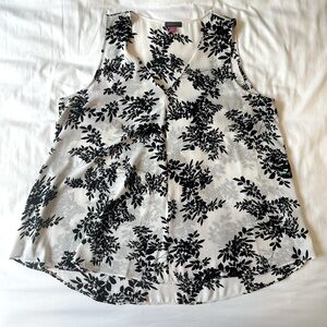 Vince Camuto Business Print High Low tank